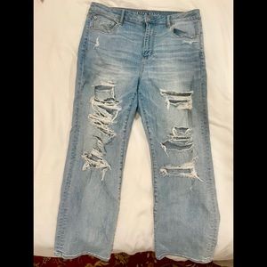 American Eagle Slim Straight Crop Jeans